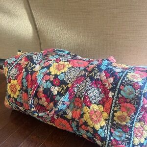 Vera Bradley Quilted Large Duffle - Bright Floral